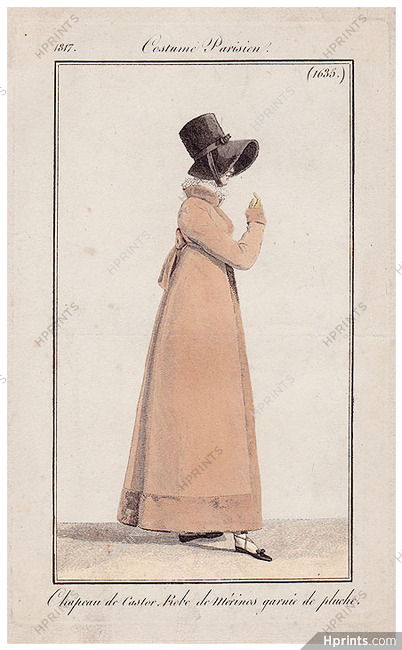 Le Journal des Dames et des Modes 1817 Costume Parisien N°1635