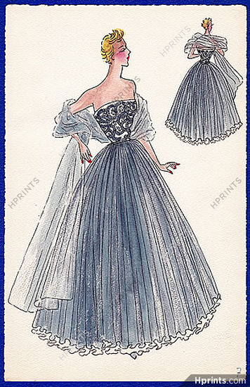 Robert Piguet 1939 Evening Gown