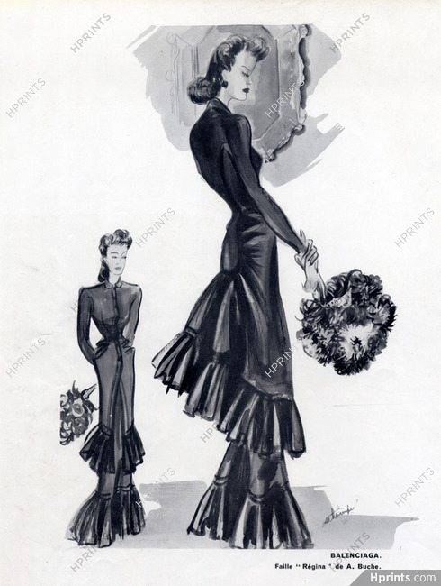 Schompré 1939 Balenciaga, evening gown