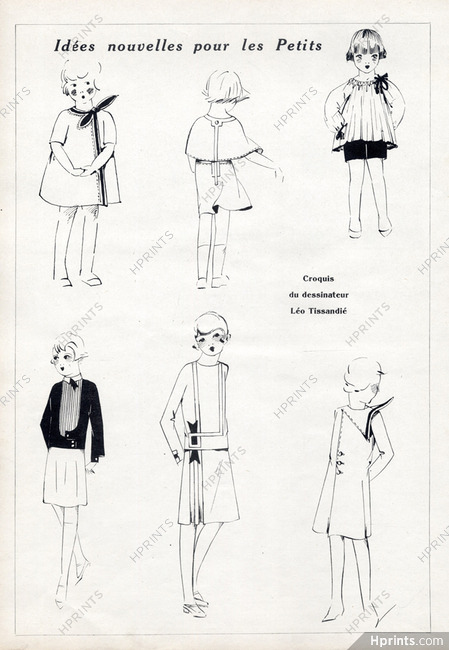 Léo Tissandié 1929 Fashion for Girls