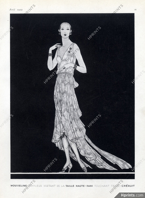 Chéruit 1929 Evening Gown, Jewels Art Deco, Douglas Pollard
