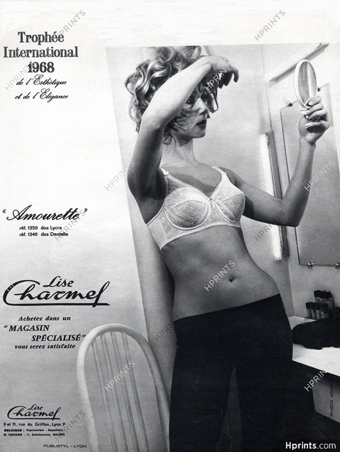 Lise Charmel 1969 Model "Amourette" Bra, Photo Arno