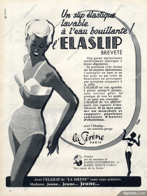 La Sirène (Lingerie) 1956 Elaslip, Paulin
