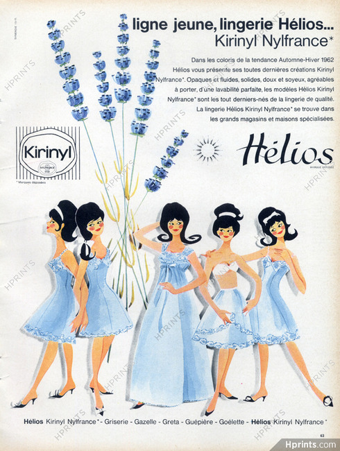 Hélios (Lingerie) 1962 Nightdress