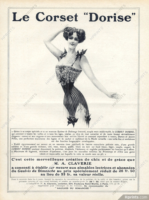 Claverie (Corsetmaker) 1908 "Dorise"