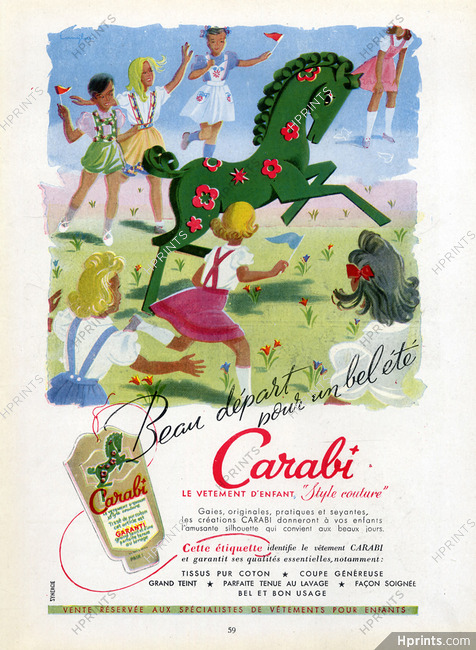 Carabi 1947 Fashion Children, J.Langlais