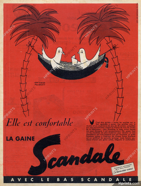 Scandale (Lingerie) 1959 Birds, J.C.Fournet