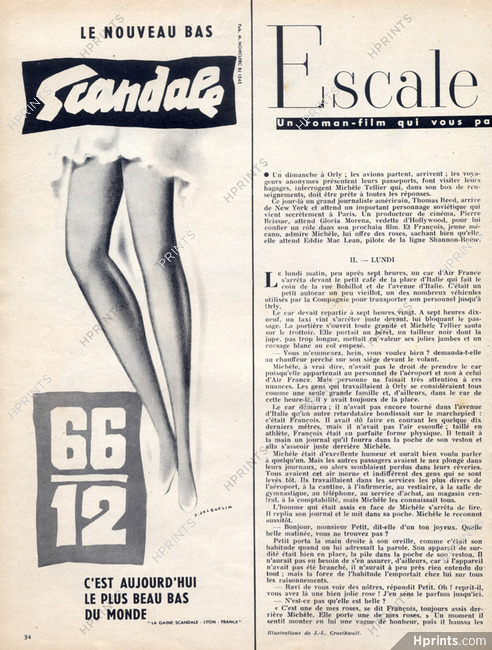 Scandale (Stockings) 1954 Jean Jacquelin
