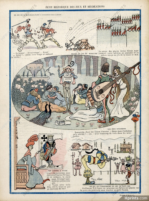 Henri Avelot 1903 Jeux & Récréations, Comic Strip, Playing Cards