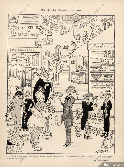 Henri Avelot 1911 Magasin du Congo Comic Strip