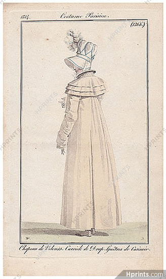 Le Journal des Dames et des Modes 1813 Costume Parisien N°1366 Horace Vernet