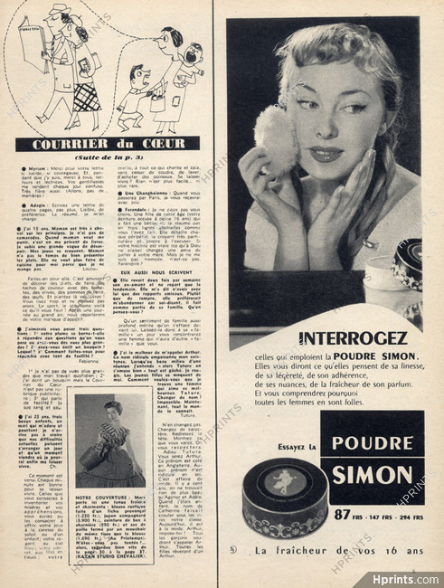 Crème Simon (Cosmetics) 1954 Dominique Wilmes