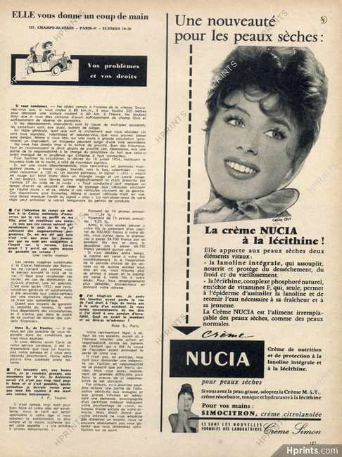 Crème Simon (Cosmetics) 1957 Celina Cely