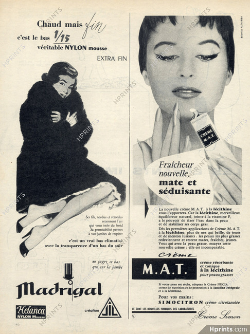Crème Simon (Cosmetics) 1957 Beatrice Alta-Riba