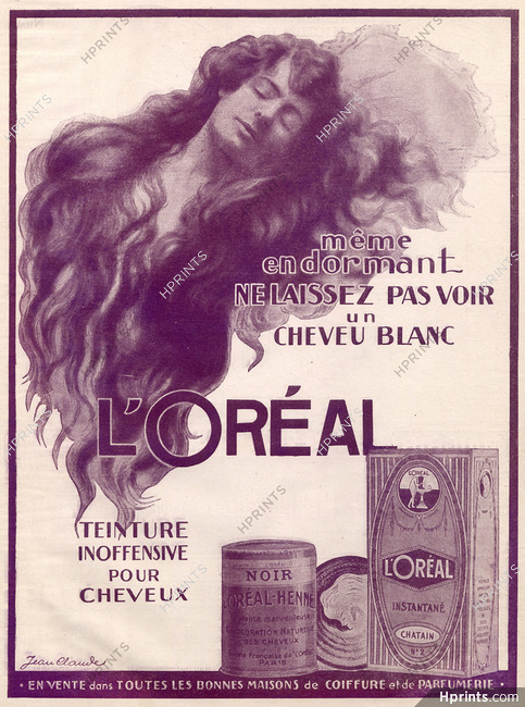 L'Oréal 1921 Dyes for hair, Hairstyle, Jean Claude
