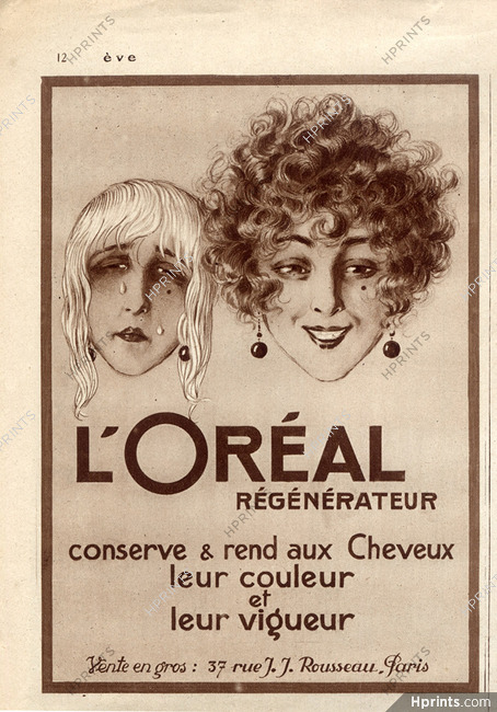 L'Oréal (Hair Care) 1922 Dyes for hair, Hairstyle