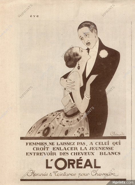L'Oréal 1922 Dyes for hair, Jean Claude