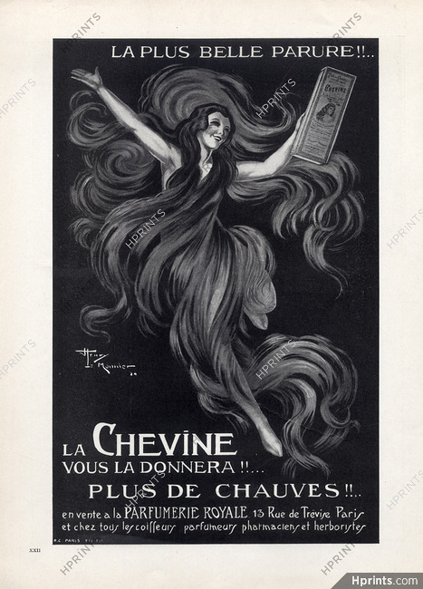 Chevine (Hair care) 1924 Henry Le Monnier, Hairstyle