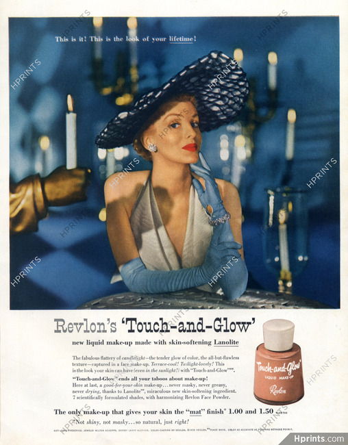 Revlon (Cosmetics) 1950 John-Frederics (Couture Hat)