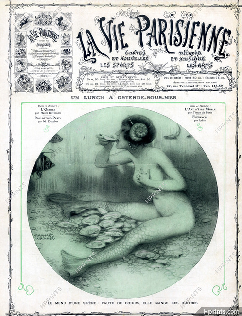 Raphaël Kirchner 1913 Mermaid