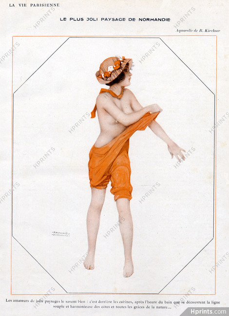 Raphaël Kirchner 1913 Swimmer