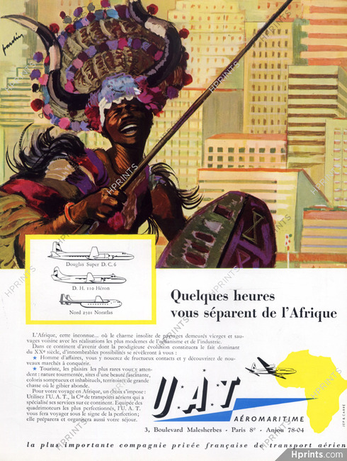 UAT (Airlines) 1956 Maurice Paulin, African