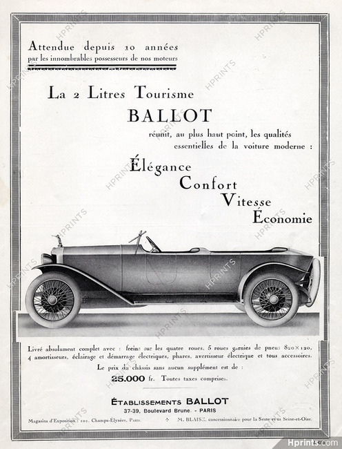 Ballot (Cars) 1922