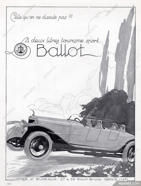 Ballot (Cars) 1924 E.Frock