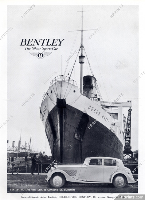 Bentley (Cars) 1938 Queen Mary, transatlantic liner