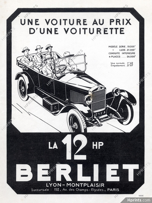 Berliet (Cars) 1922