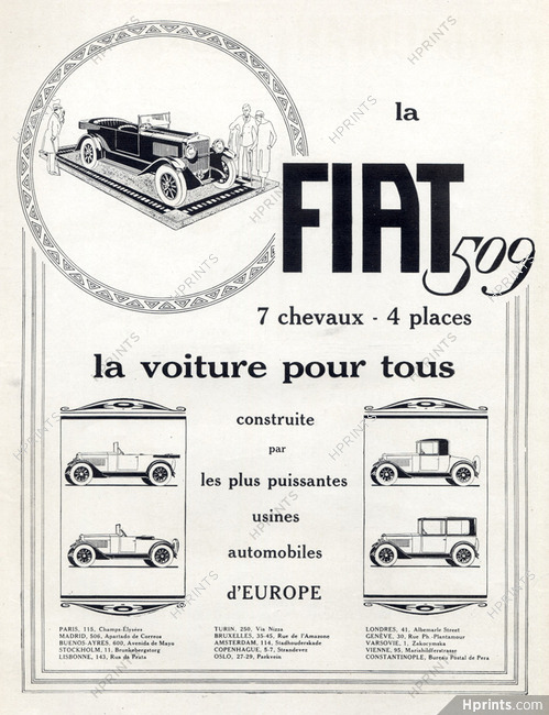 Fiat (Cars) 1926