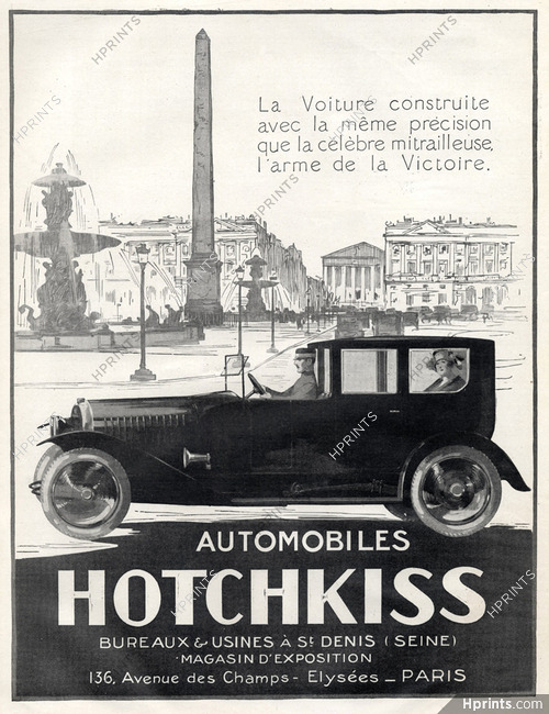 Hotchkiss (Cars) 1921 Place De La Concorde
