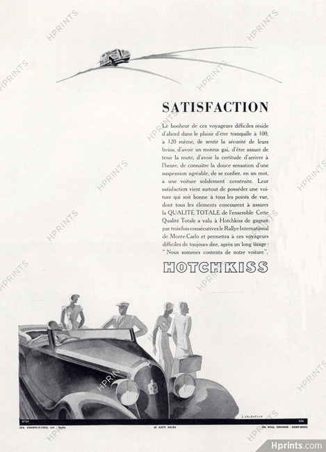 Hotchkiss (Cars) 1934 Jacquelin