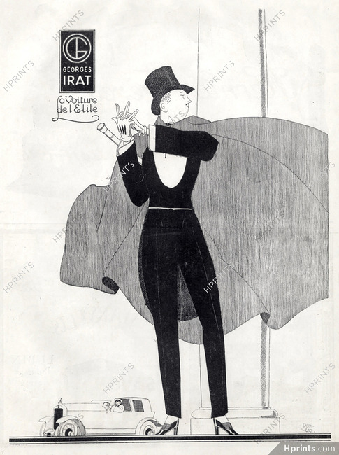 Georges Irat (Cars) 1924 Elegant Man, Dufour