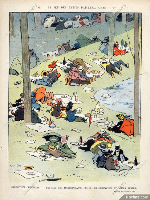 Marcel Capy 1910 Culinary Exhibition, Comic Strip