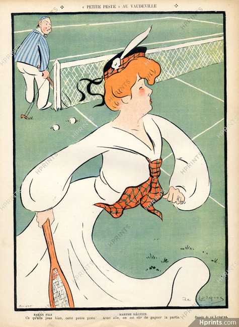 De Losques 1905 Marthe Régnier, Caricature