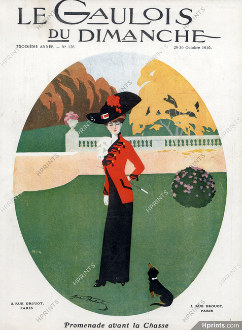 Portalez 1910 Elegant Parisienne Short-haired Dachshund