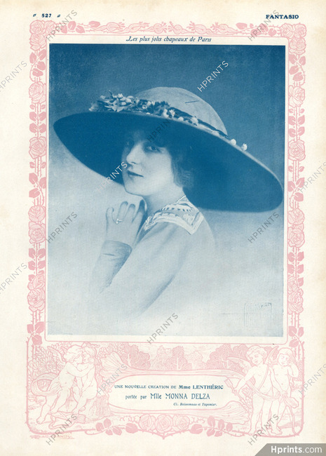 Monna Delza (Portrait) 1911 Mme Lenthéric Hat