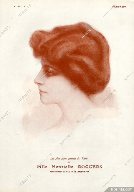 Gustave Brisgand 1911 Henriette Roggers, Portrait
