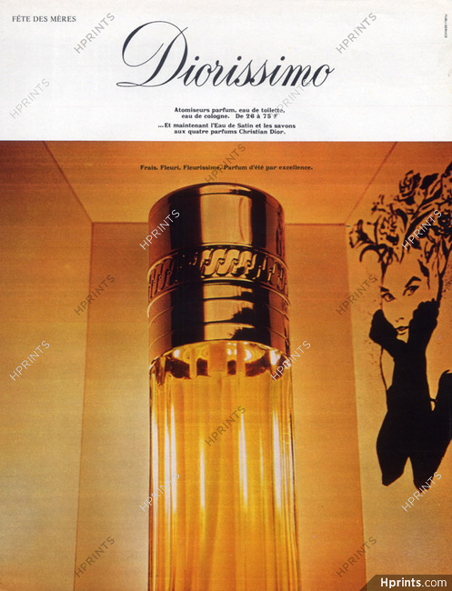 Christian Dior (Perfumes) 1969 Diorissimo Atomizer, Gruau (version B)