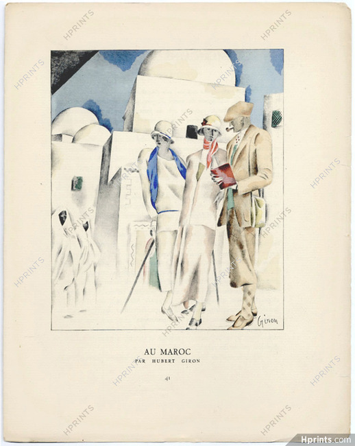 Hubert Giron 1924 Au Maroc, Gazette du Bon Ton