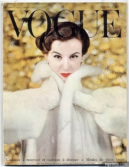 Vogue Paris 1954 December, René Gruau, Chanel — Magazine