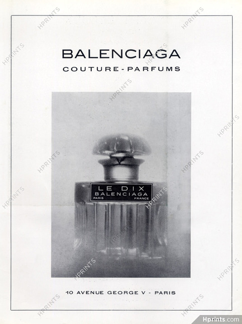 Balenciaga (Perfumes) 1967 Le Dix