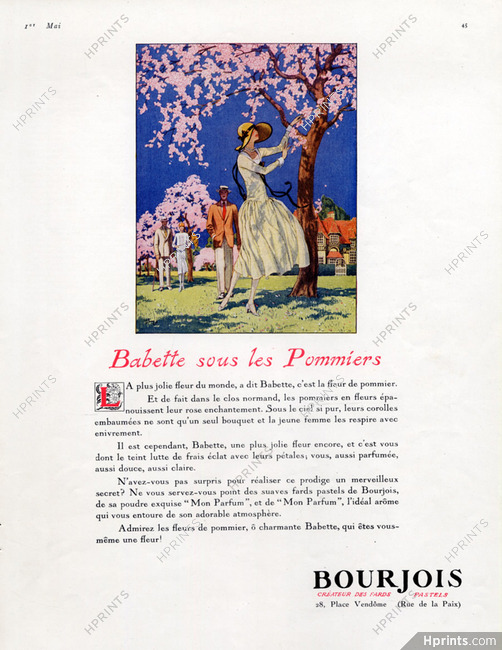Bourjois (Perfumes) 1926 Babette sous les Pommiers, Mon Parfum