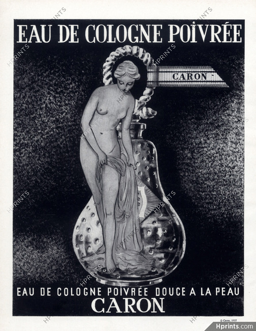 Caron (Perfumes) 1957 Eau de Cologne Poivrée, Nude, Nudity