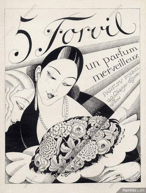 Forvil (Perfumes) 1927 Numéro 5, Gerda Wegener