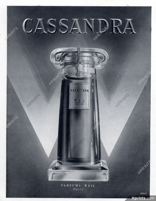 Weil (Perfumes) 1936 Cassandra