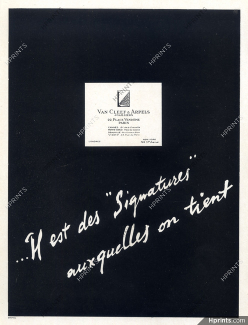Van Cleef & Arpels (Jewels) 1947 Place Vendôme