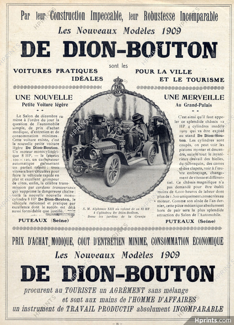 De Dion-Bouton (Cars) 1908 S.M Alphonse XIII