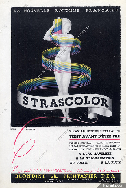 Jean Adrien Mercier 1936 Strascolor Rayonne